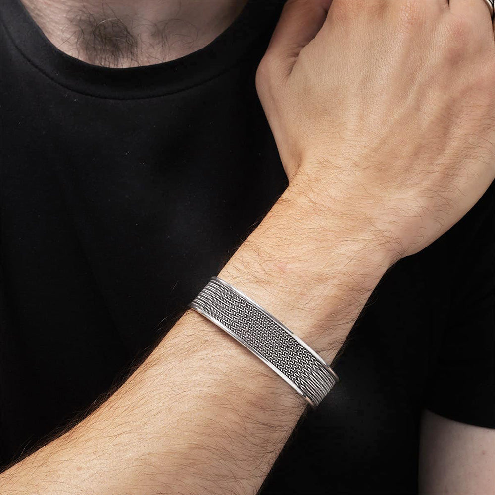 14mm Solid 925 Silver Bangle