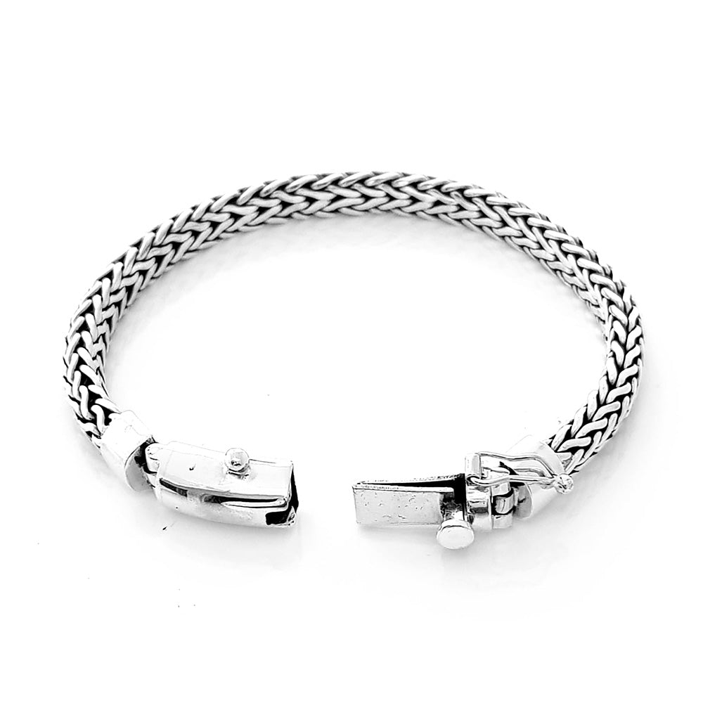 Men's Silver Chain Bracelet