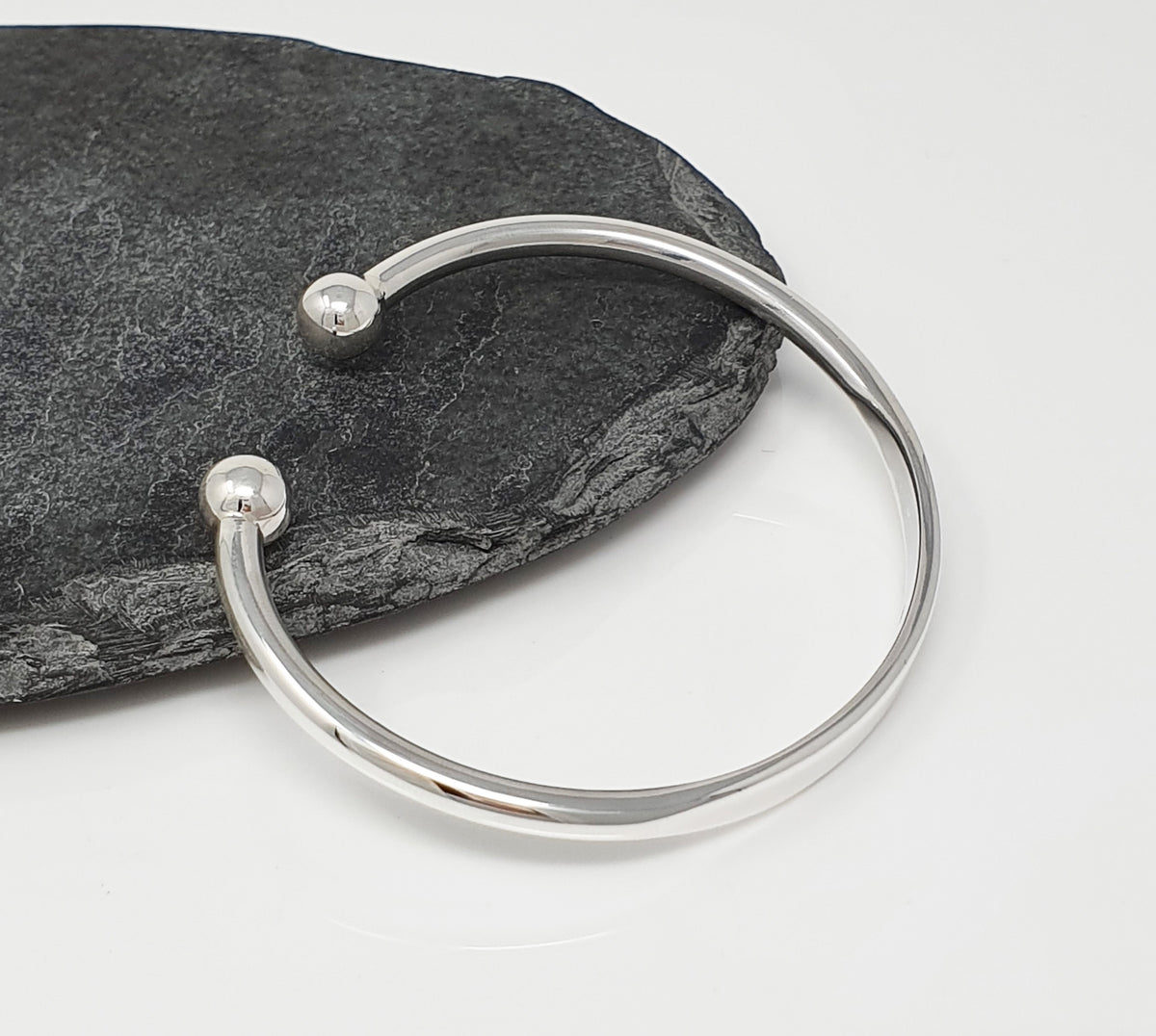sterling silver torque bangle for men and women