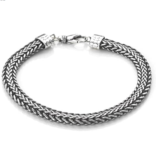 sterling silver Bali chain bracelet 