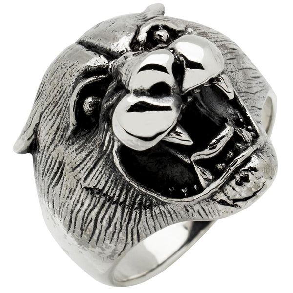 Lion Ring Super Heavy 925 silver 