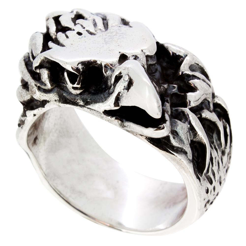 Heavy 925 silver Eagal Ring