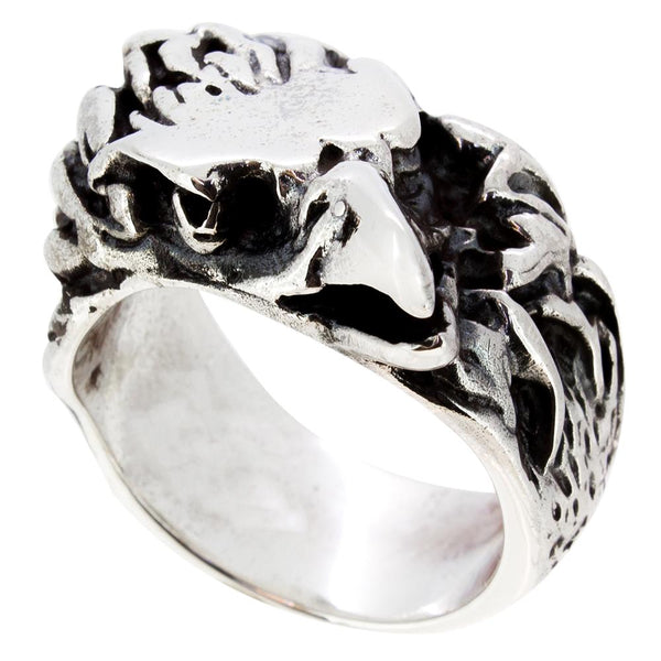 Heavy 925 silver Eagal Ring 