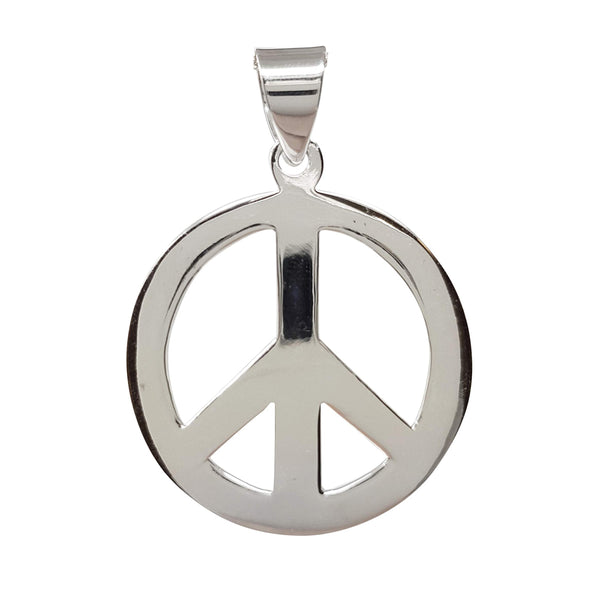 peace silver pendant for men boy women 