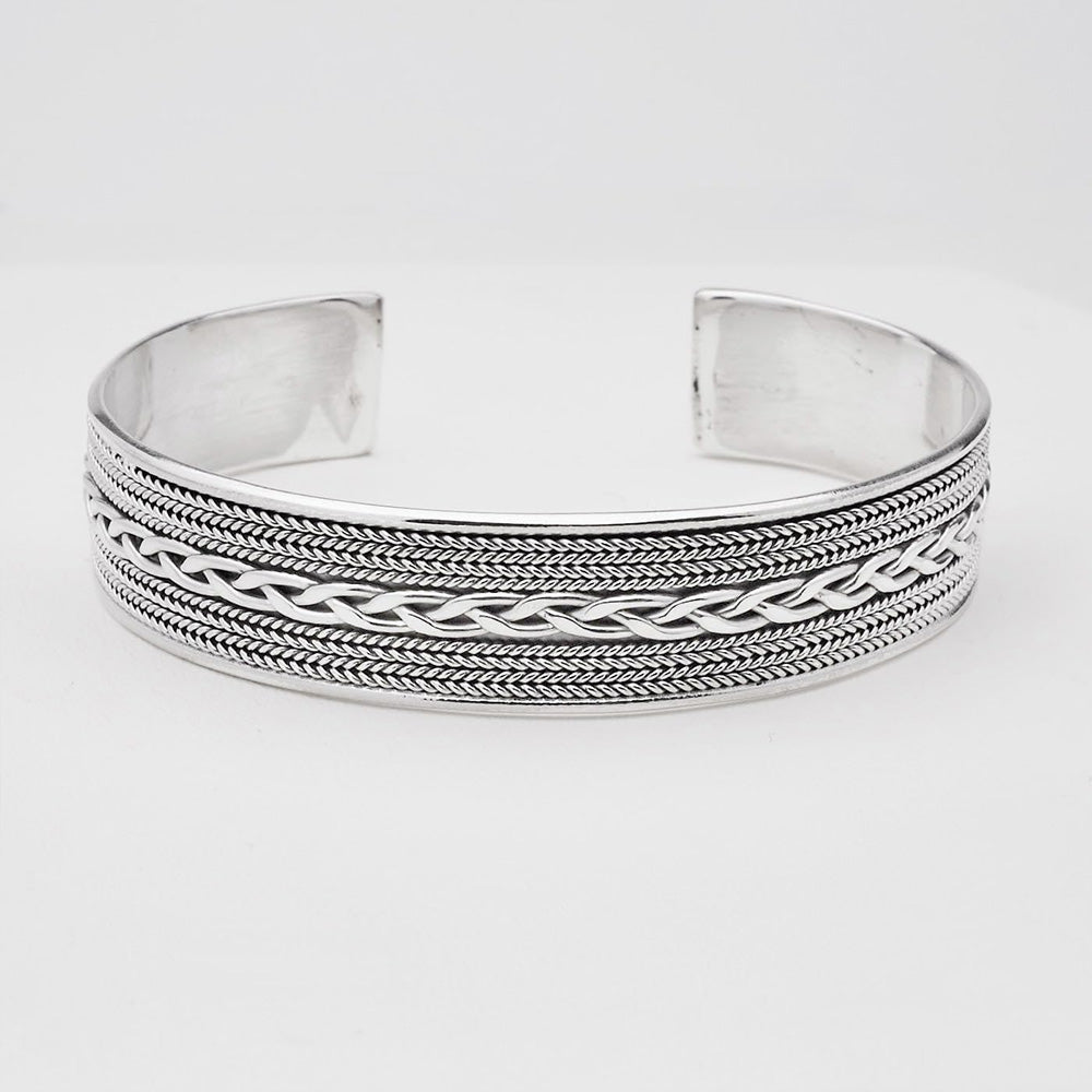 Men's Beautiful Solid 925 Sterling Silver Bangle