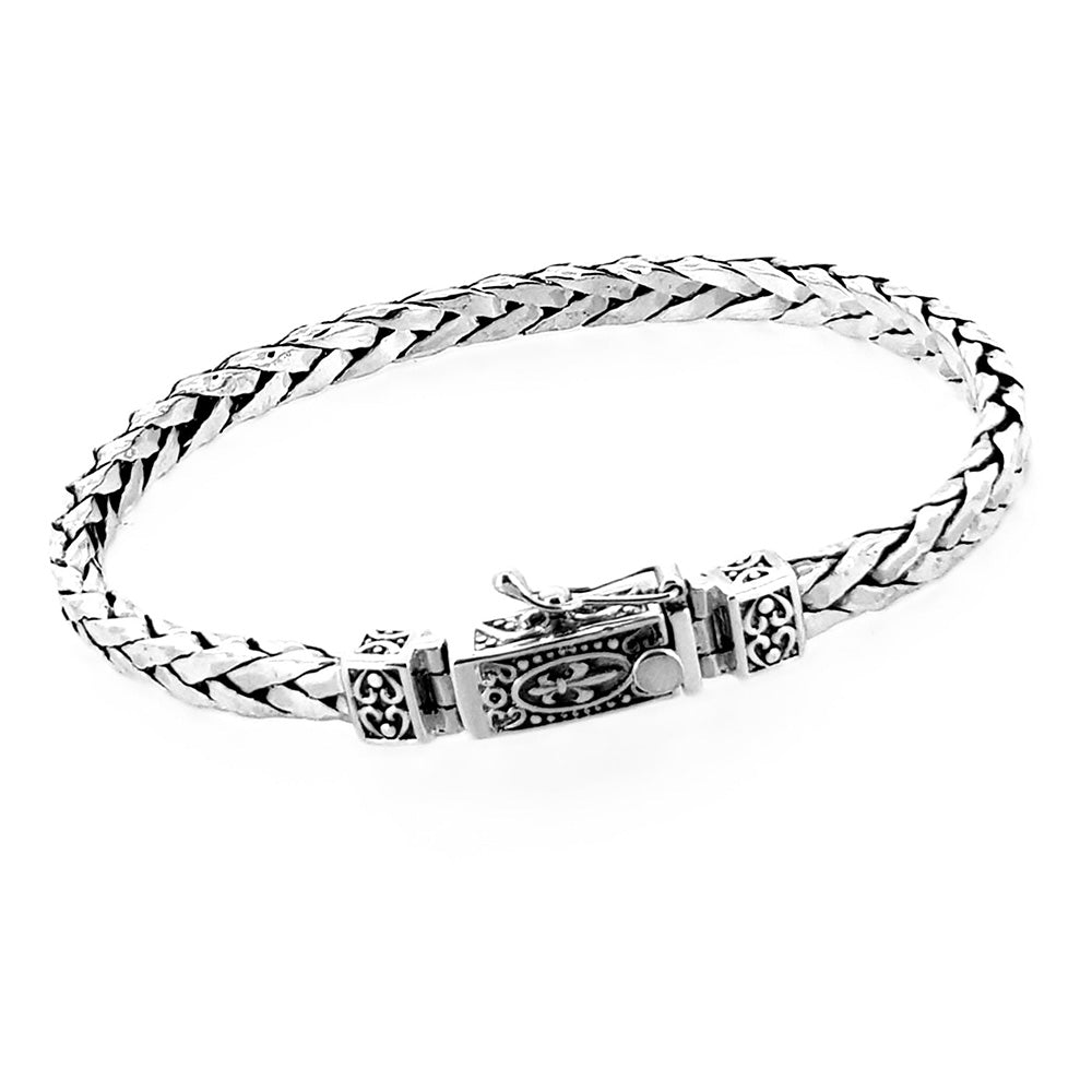 Men's Heavy Silver Chain Bracelet