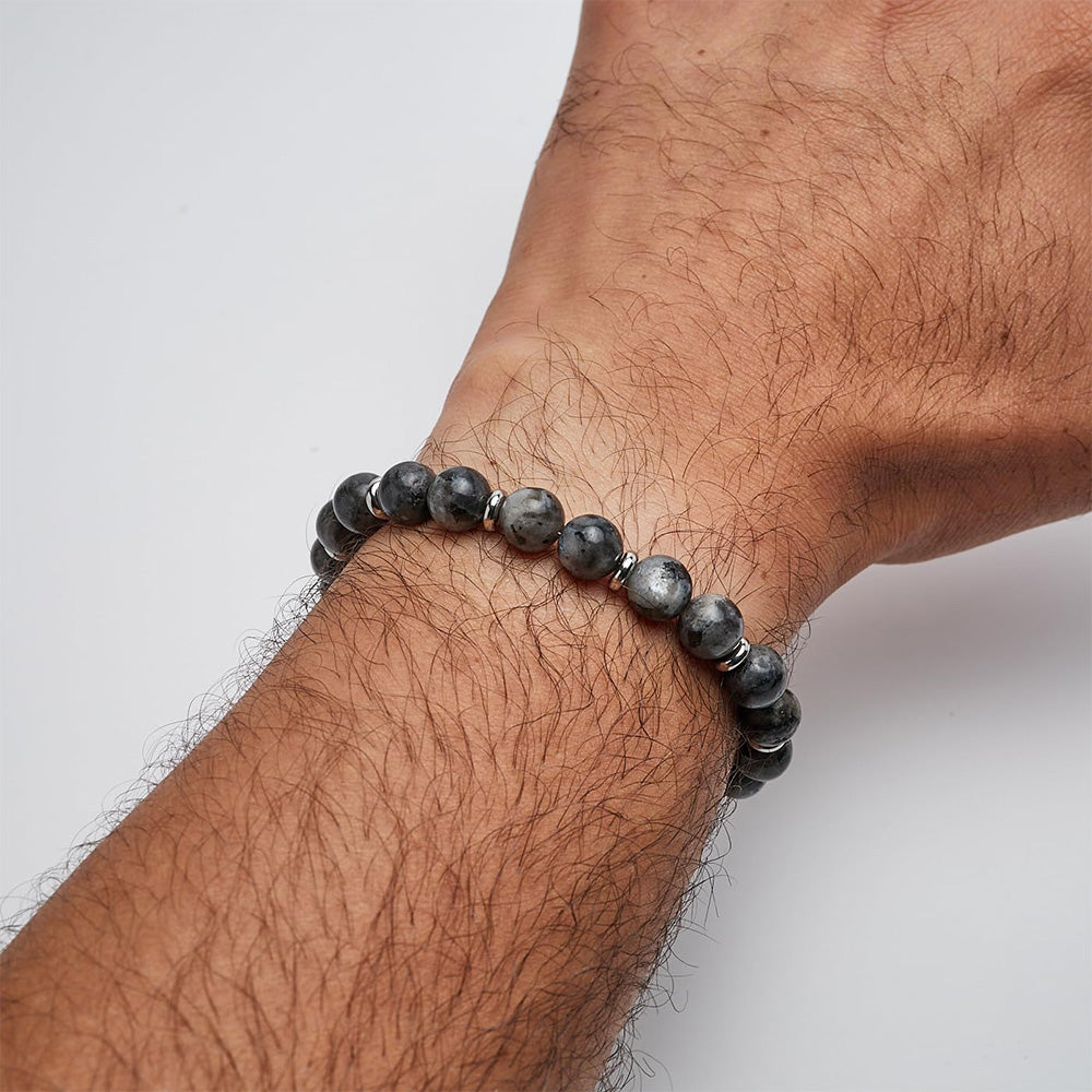 Handmade 8MM Black Labradorite Bracelet