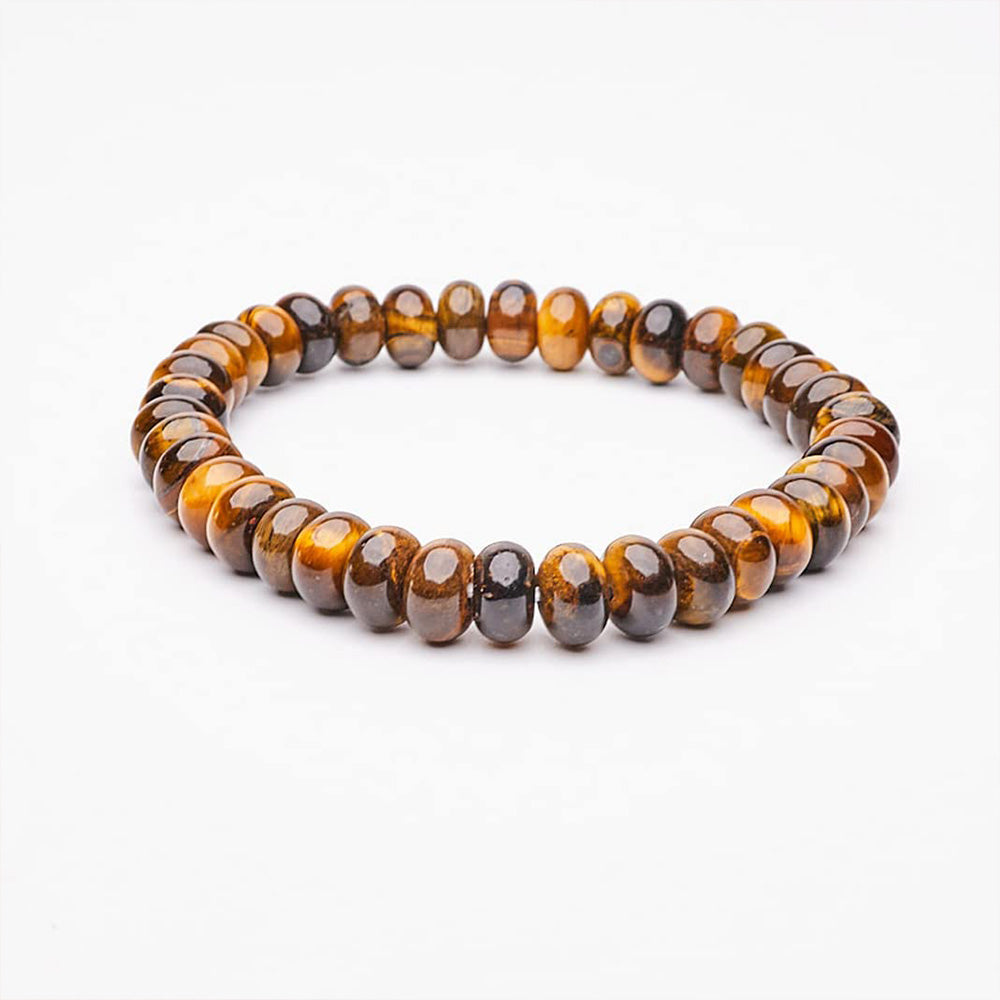 Handmade stretchy Stackable Gemstone Bracelet for men