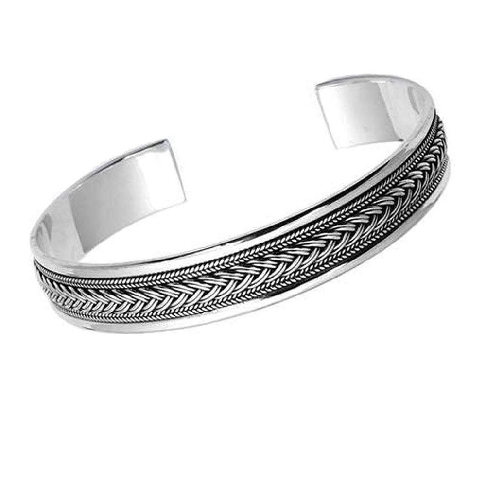 Men's Solid 925 Sterling Silver Bangle