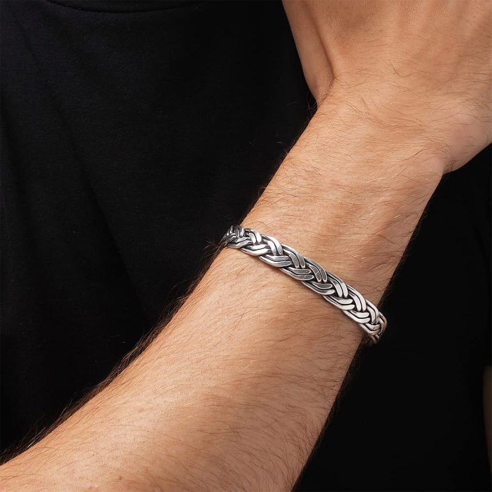 Men's silver bangle