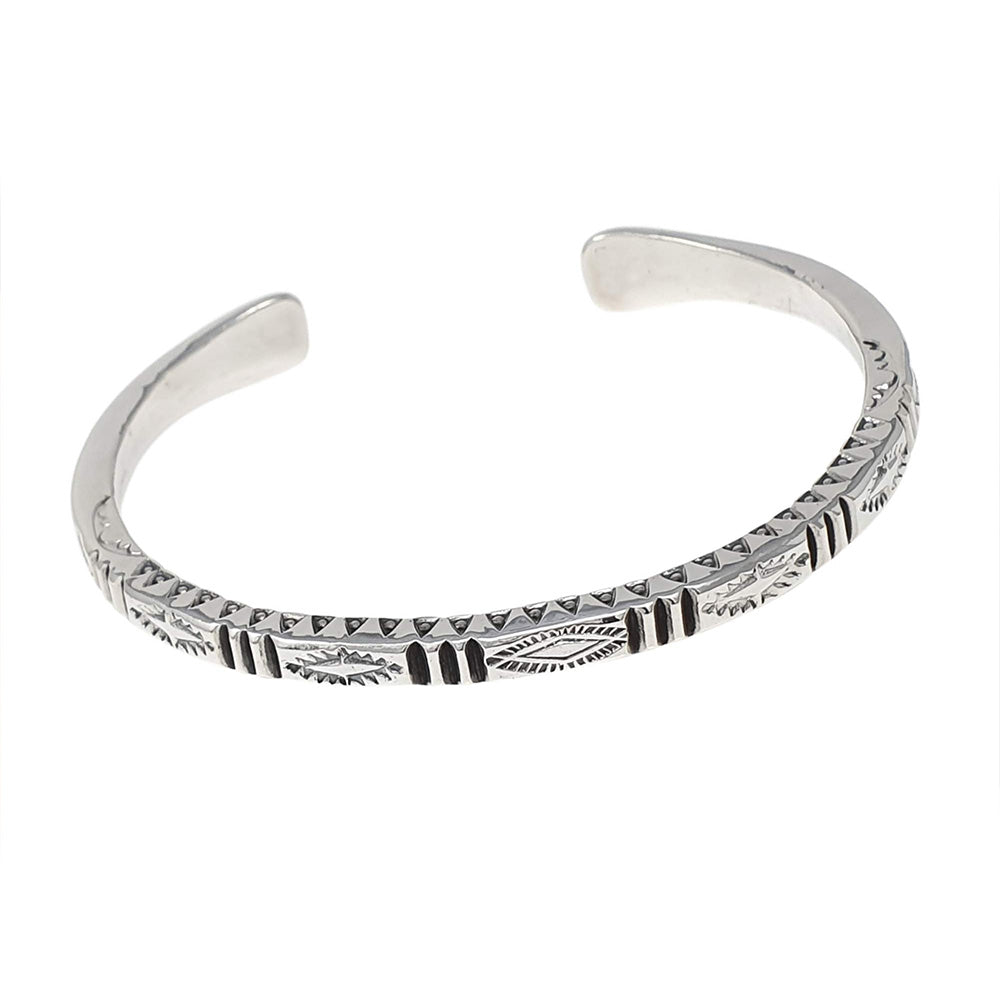 Men's and Women's Solid 925 Sterling Silver Bar Cuff Bangle