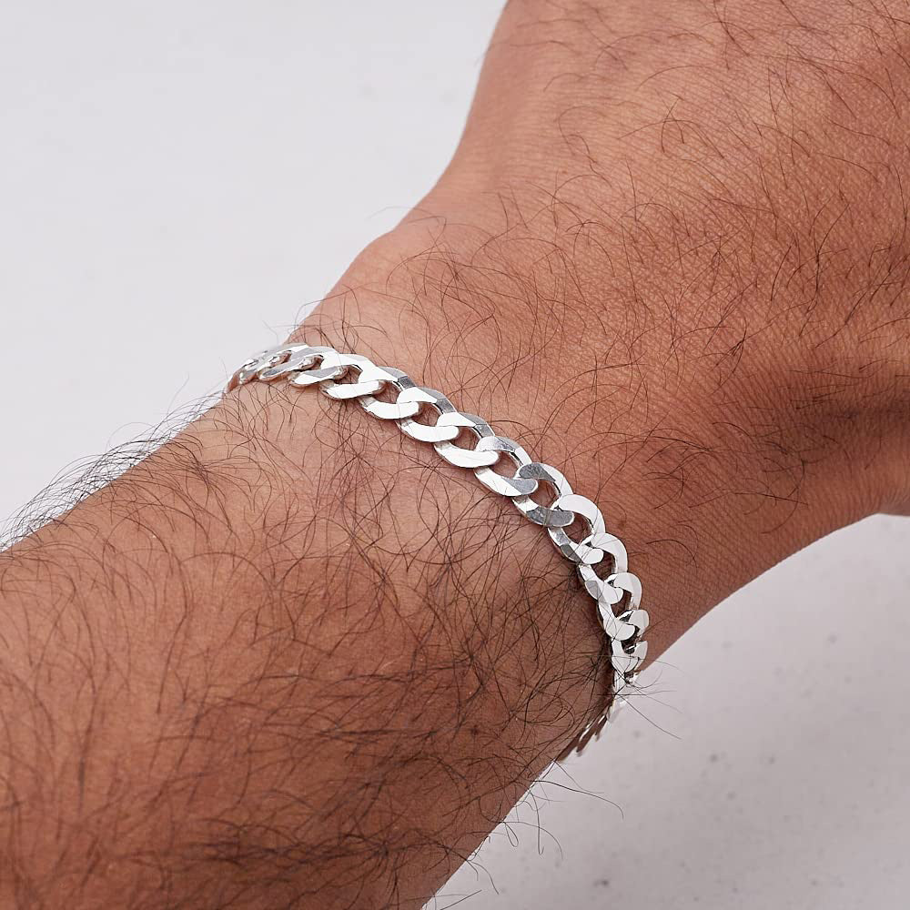 Men's 8mm Silver Bracelet