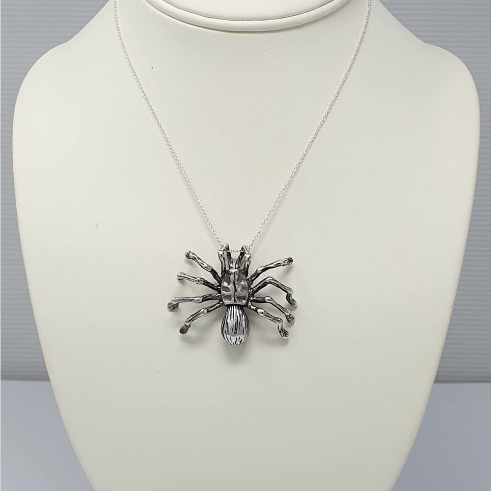 925 Sterling Silver Spider Pendant