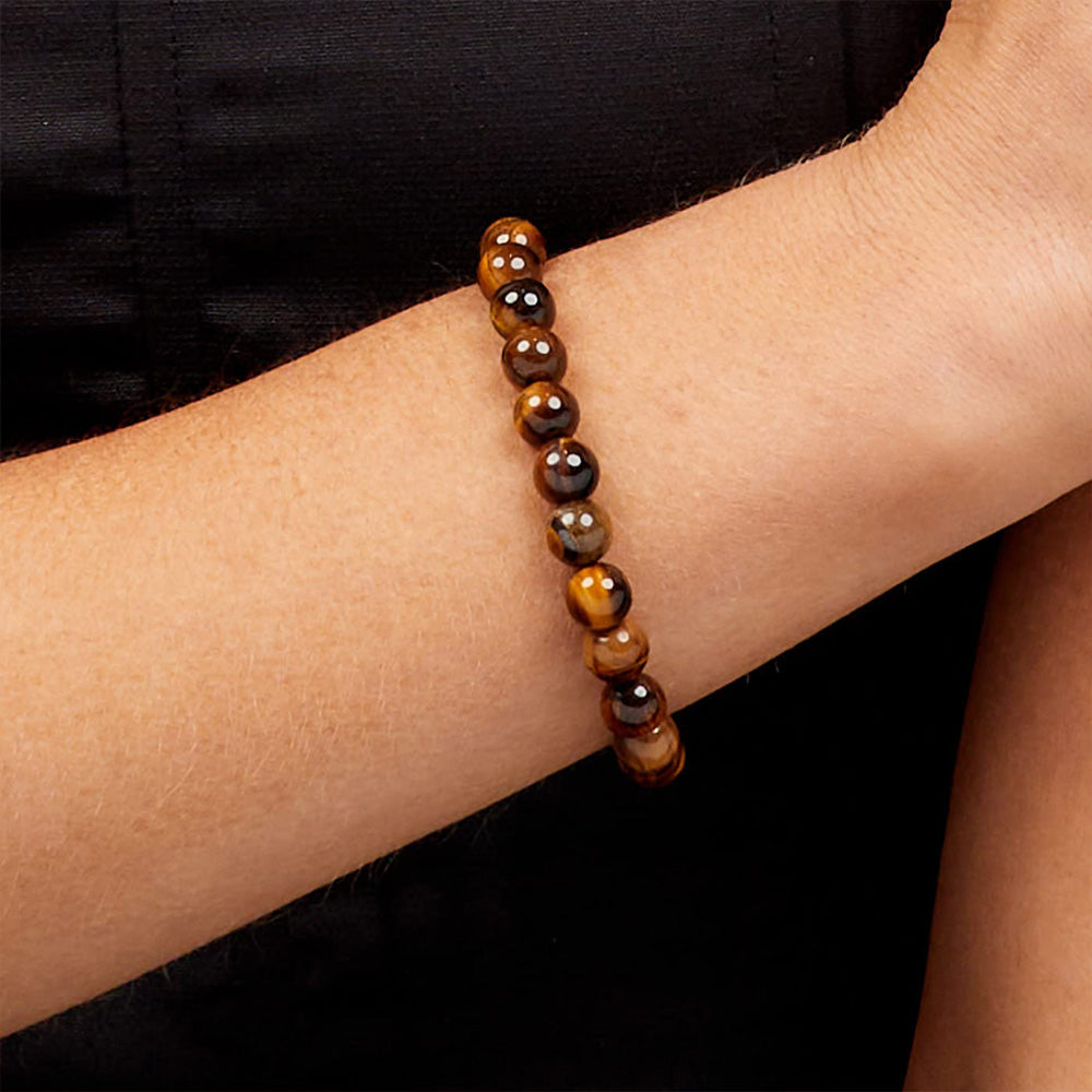 8mm Tigers Eye Gemstone Bracelet