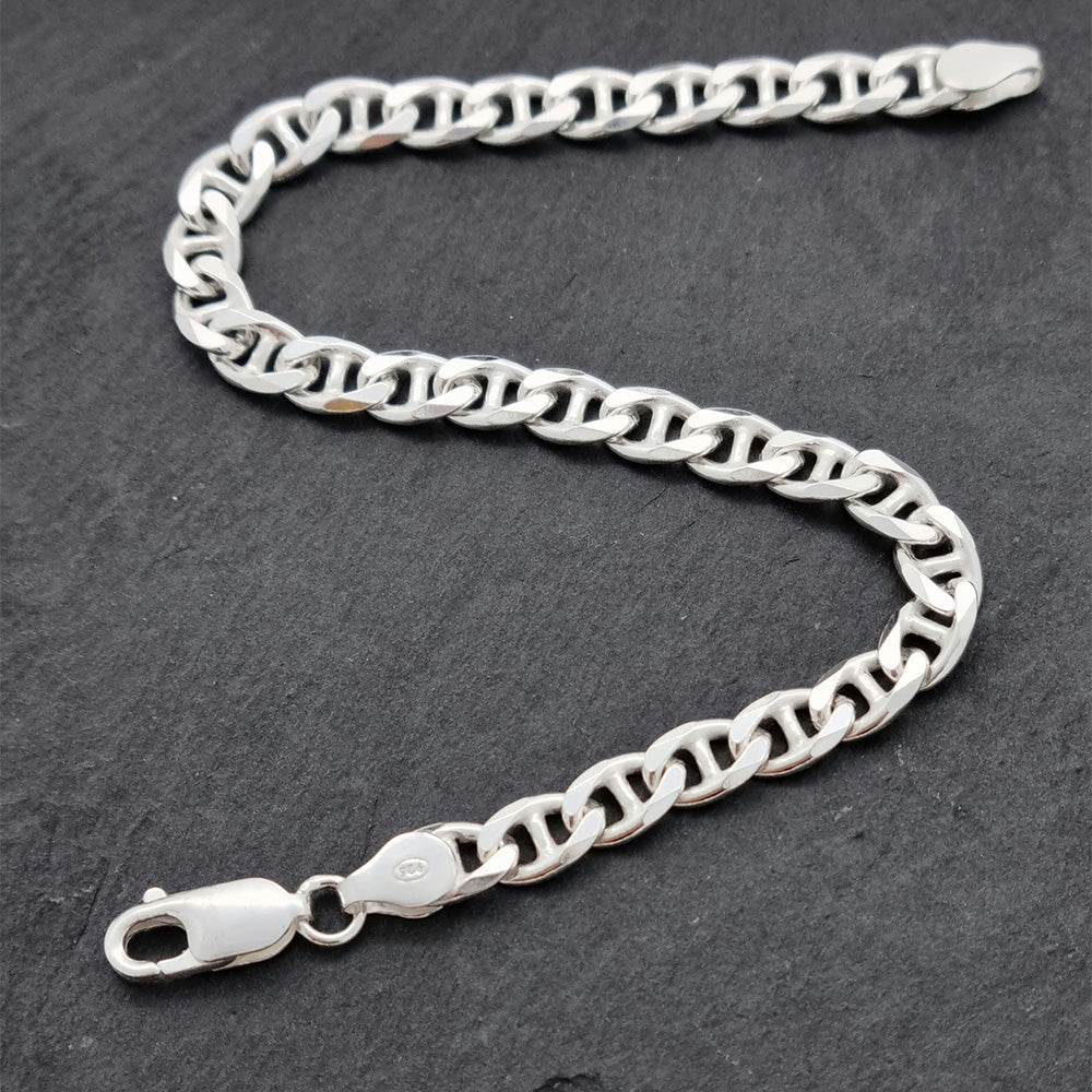 Men's  Silver Mariner Chain