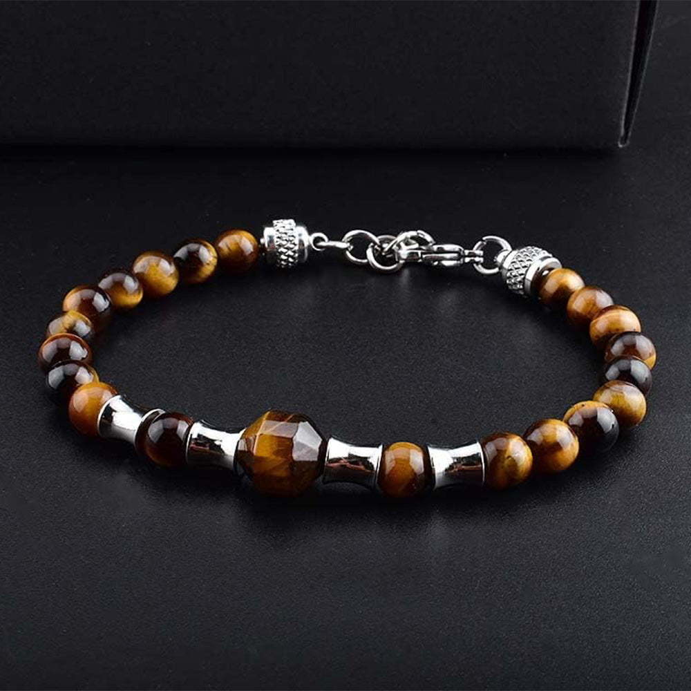 6MM Tigers Eye Natural Bracelet