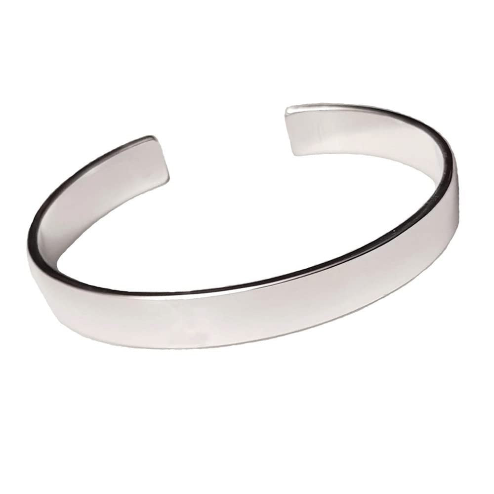 Men's and Women's Solid 925 Sterling Silver Plain Bangle