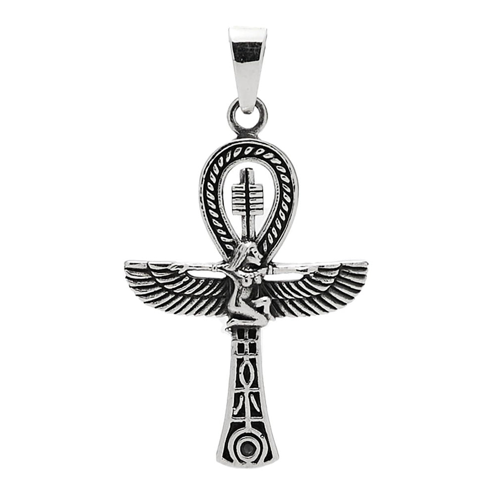 Women and Men's 925 Sterling Silver Egyptian Cross Pendant