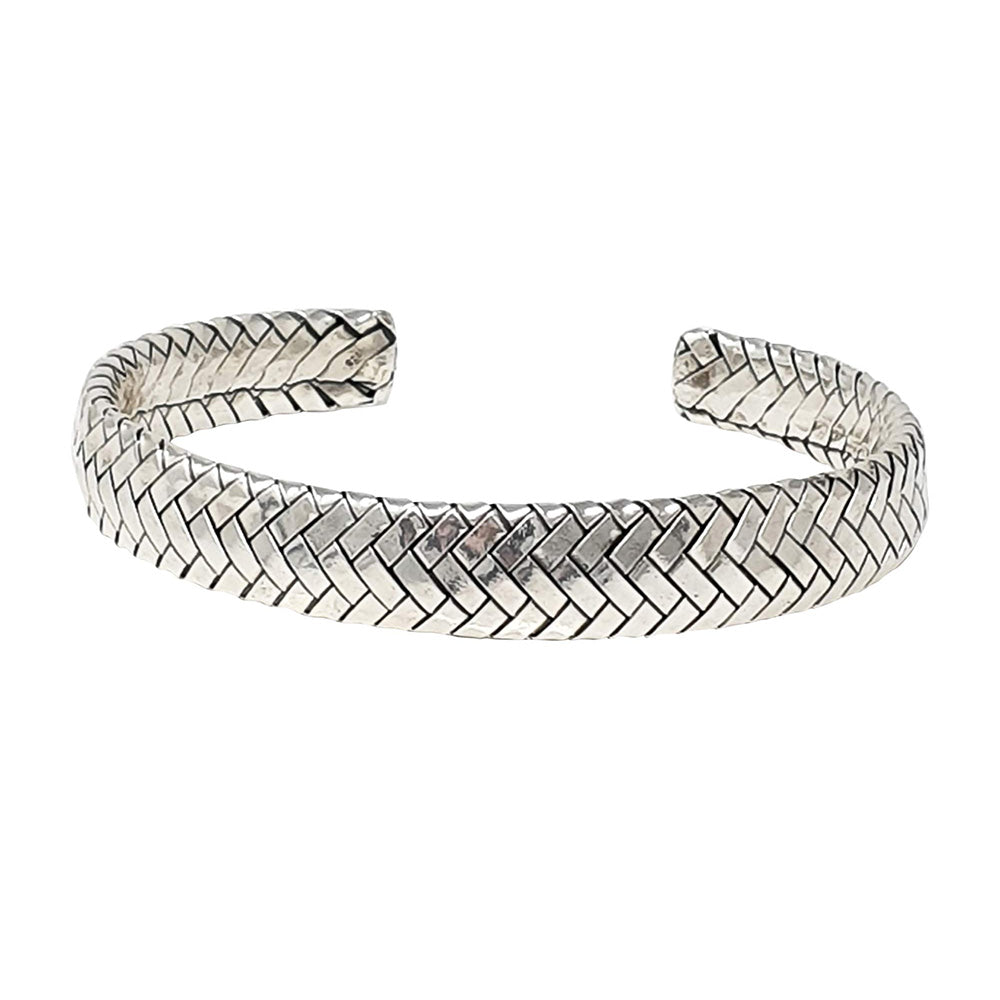 Heavy silver bangle