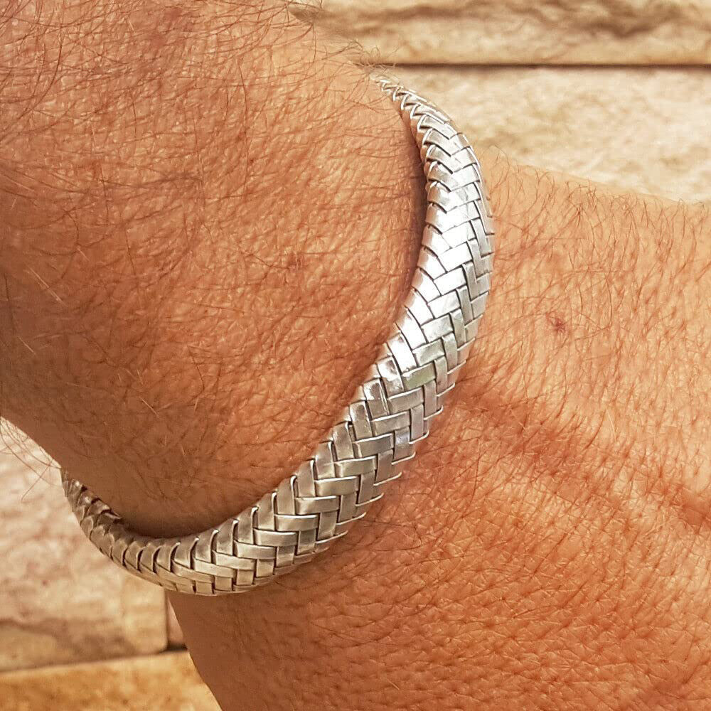 Men's silver bangle