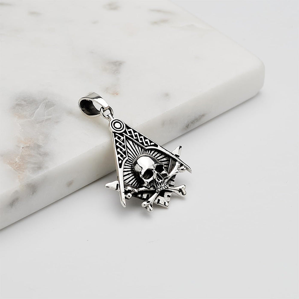 925 Silver Skull Pendant