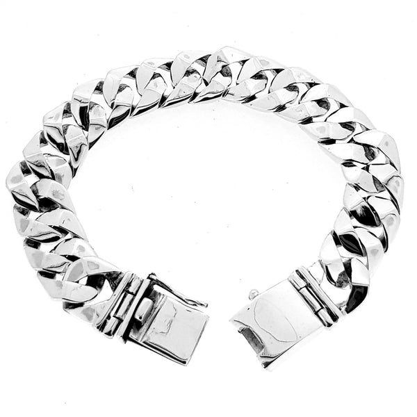 Monarch Bold Cable Link Bracelet 925 Sterling Silver | TriJewels