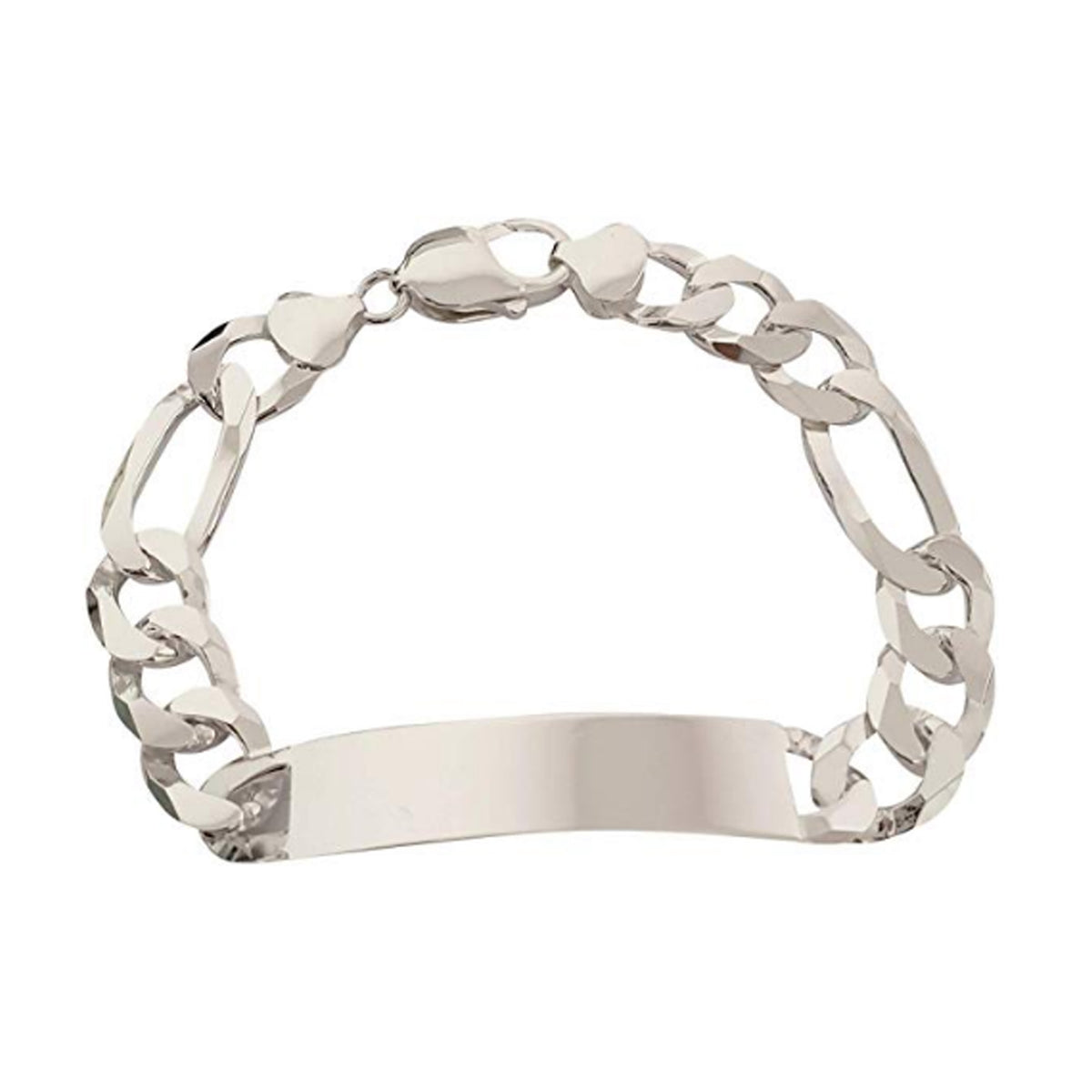 sterling silver id bracelet for men