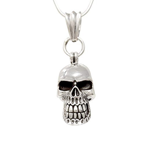 sterling silver skull pendant for men and women