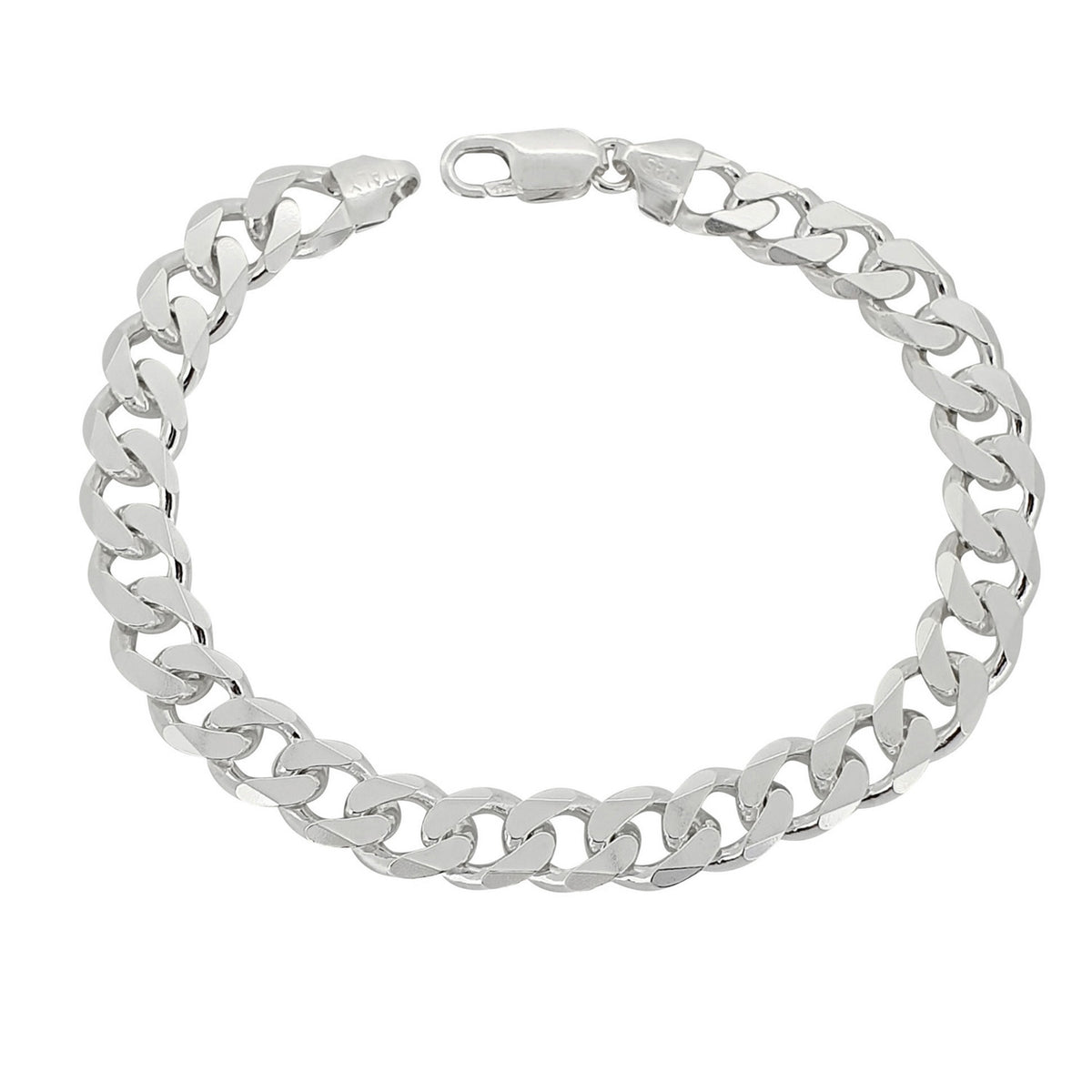 sterling silver curb chain bracelet