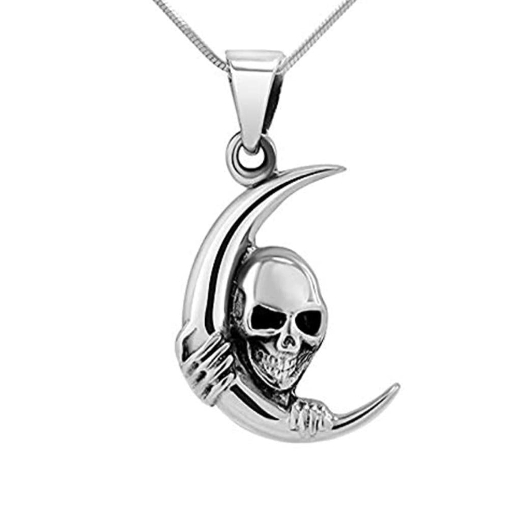 skull pendant Sterling silver